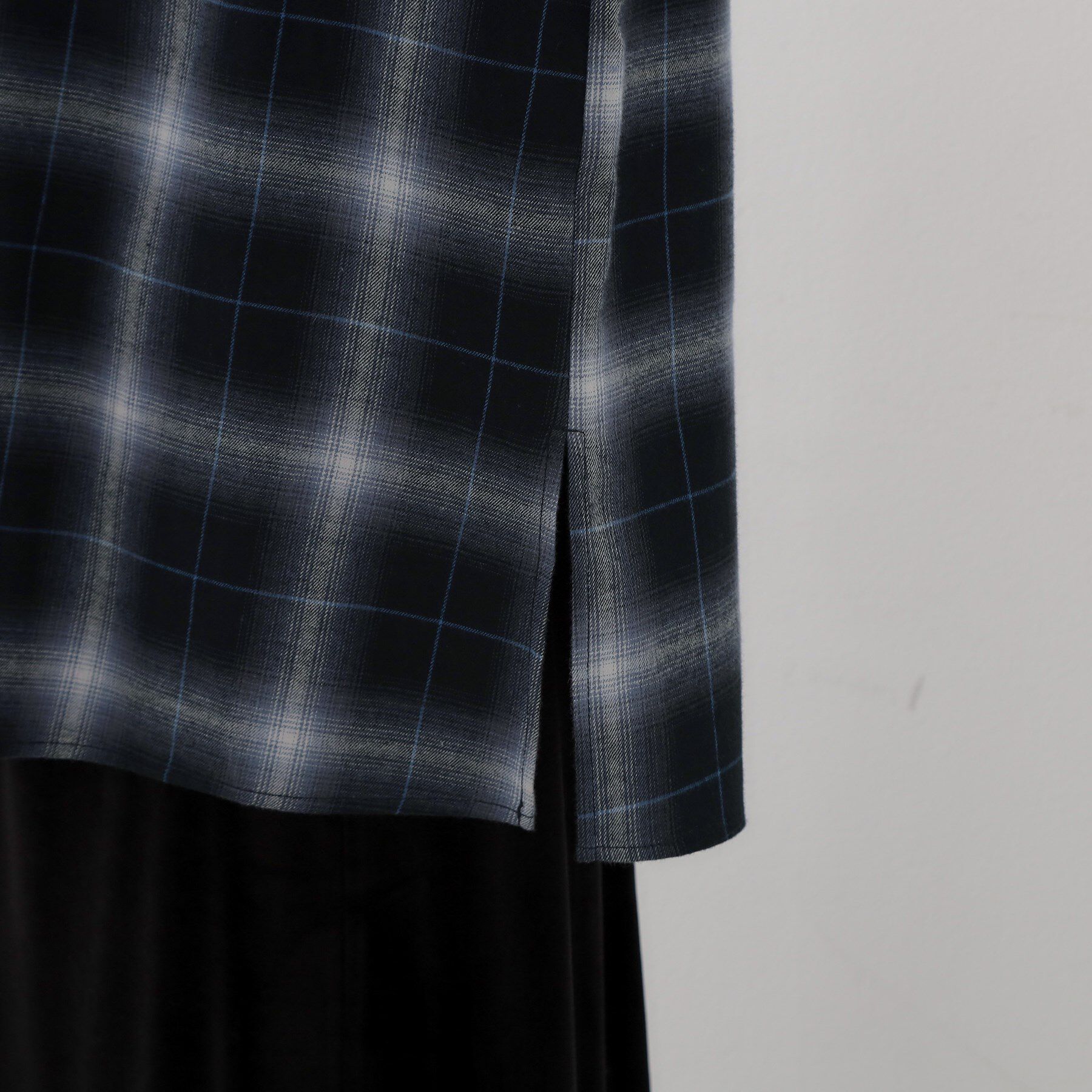 THE SHOP TK「起毛オンブレフリルブラウス」|シャツ・ブラウス|