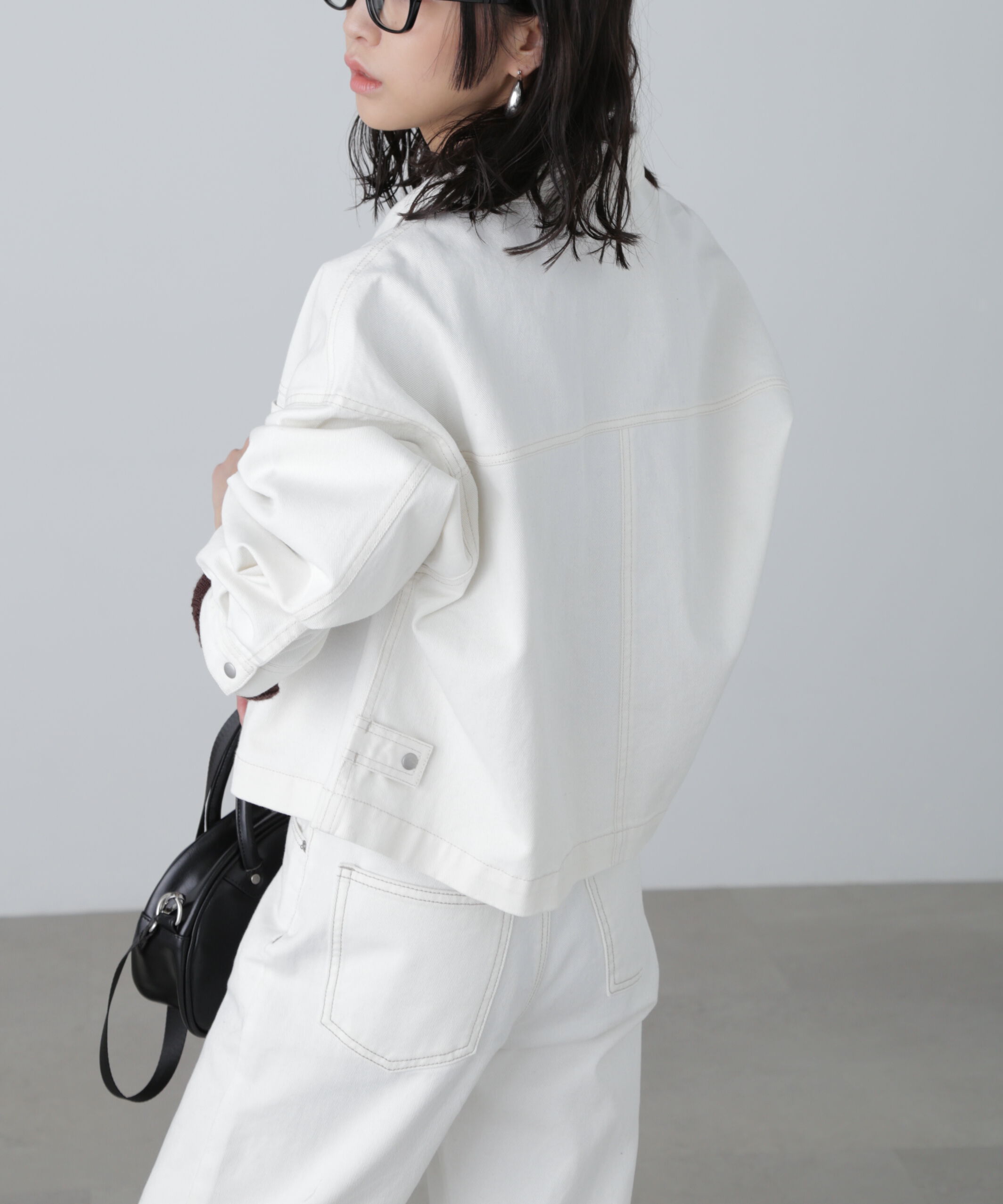  「フロントポケットショートシャツブルゾン」|ブルゾン・スタジャン|