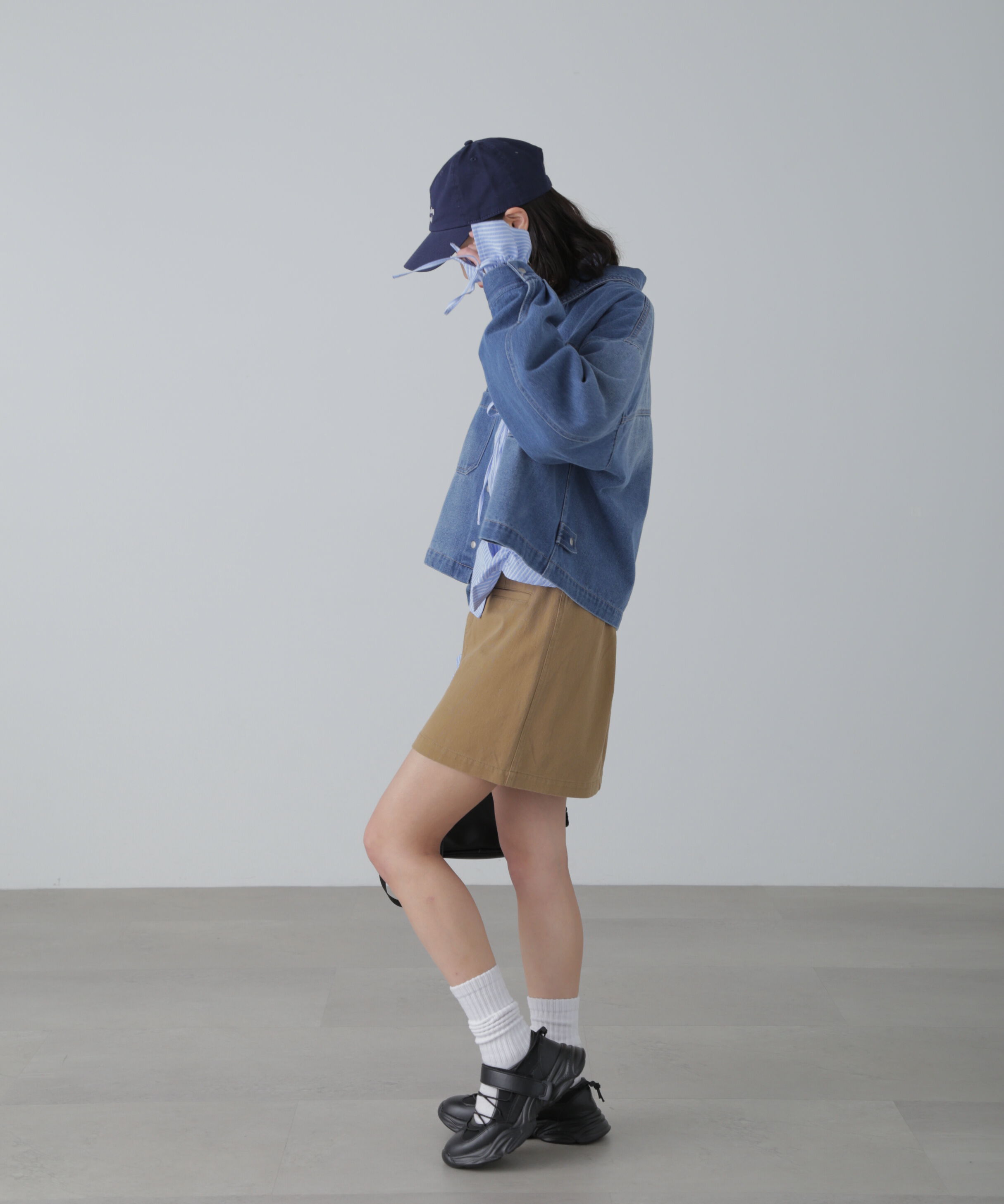  「フロントポケットショートシャツブルゾン」|ブルゾン・スタジャン|