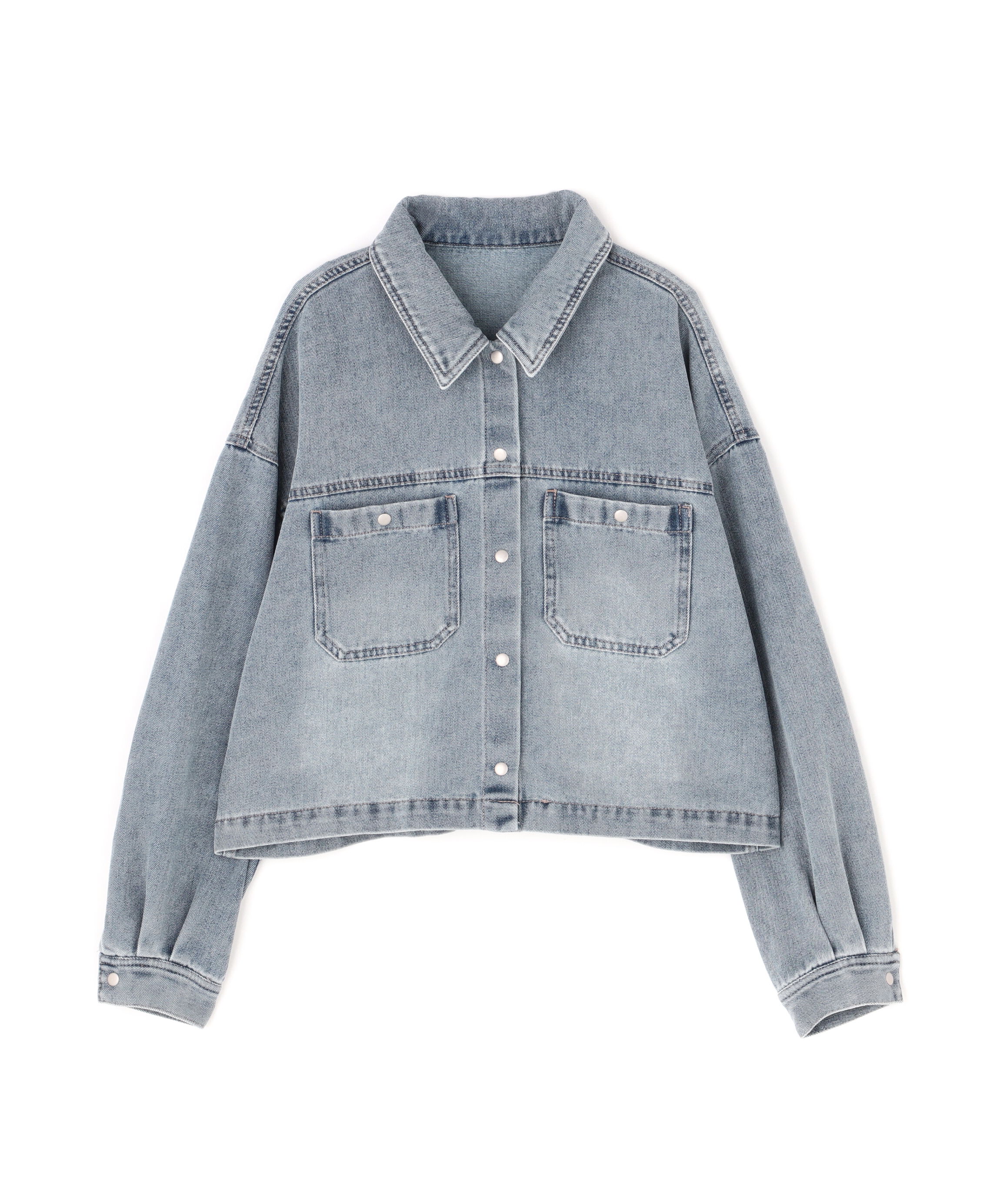  「フロントポケットショートシャツブルゾン」|ブルゾン・スタジャン|