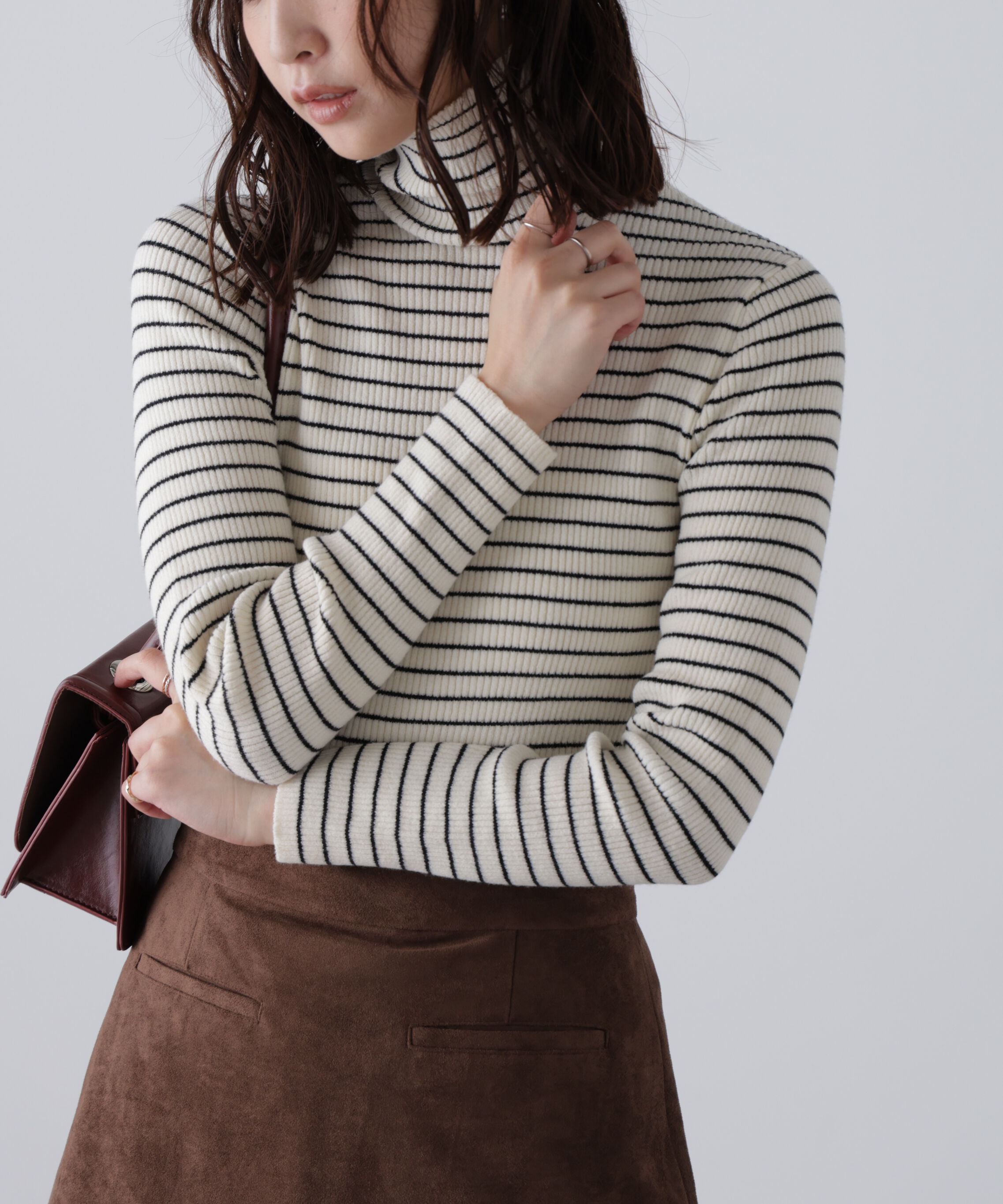  「タートルネックリブニット」|ニット・セーター|