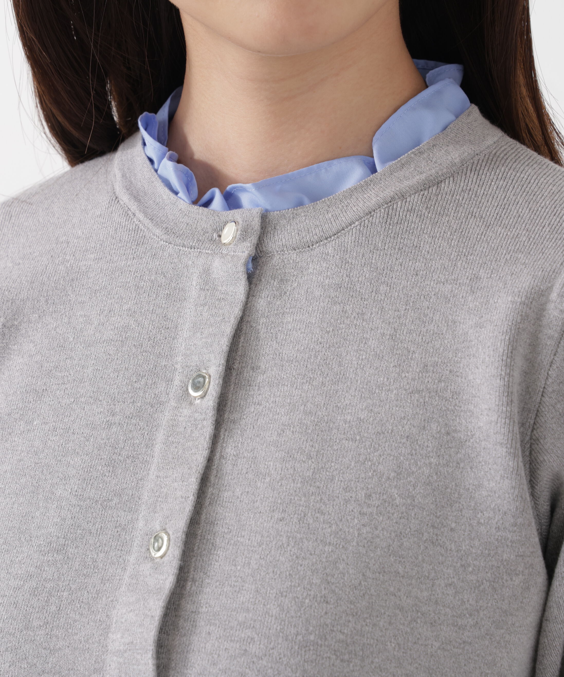 PROPORTION BODY DRESSING「フリルショートカーディガン　26SS」|カーディガン|