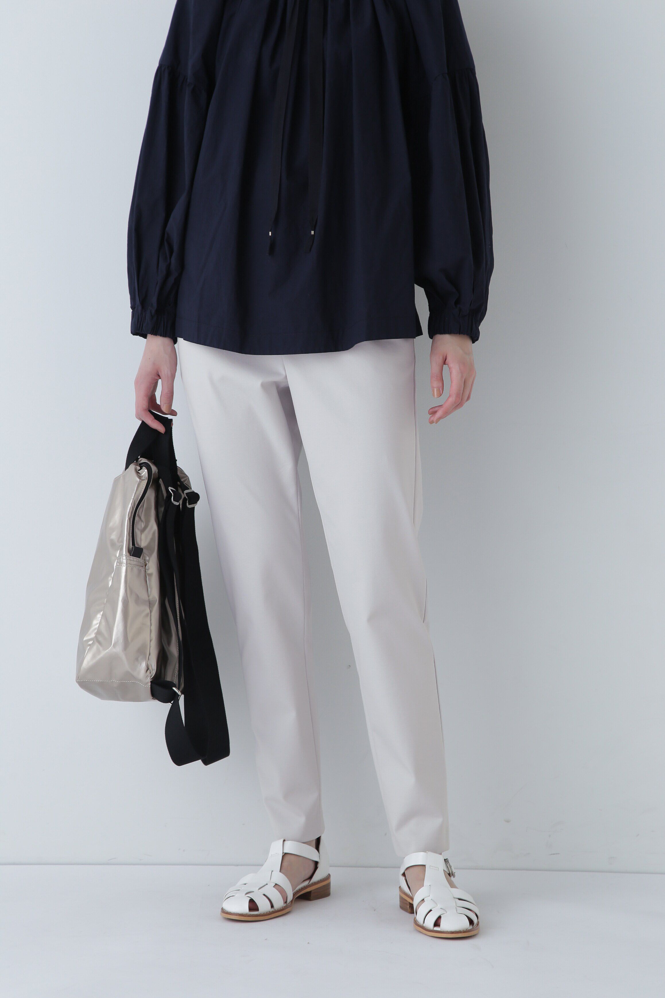  「ストレッチポンチテーパードパンツ」|その他|ライトグレー