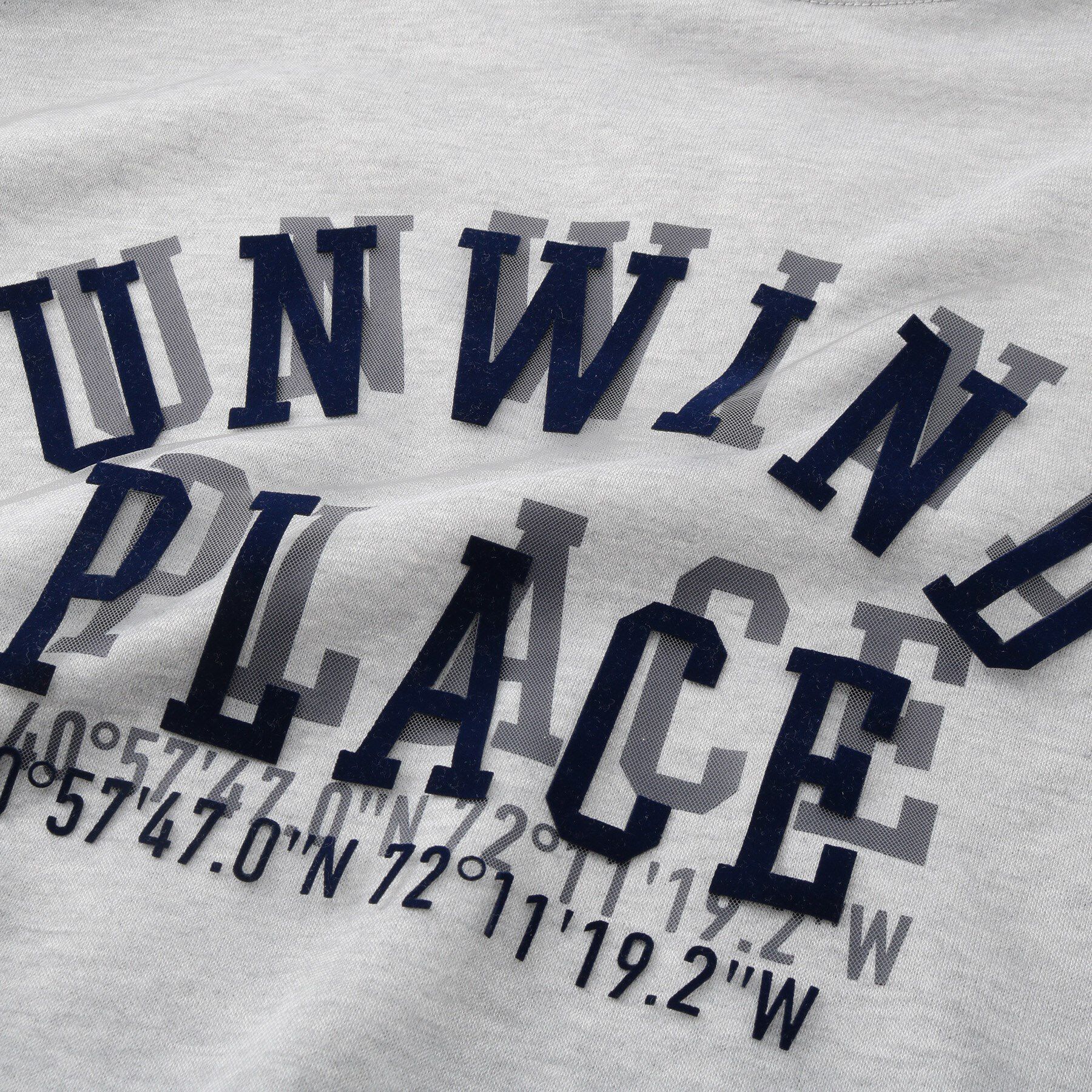 Dessin「【洗える】チュール重ねロゴスウェット」|パーカー|