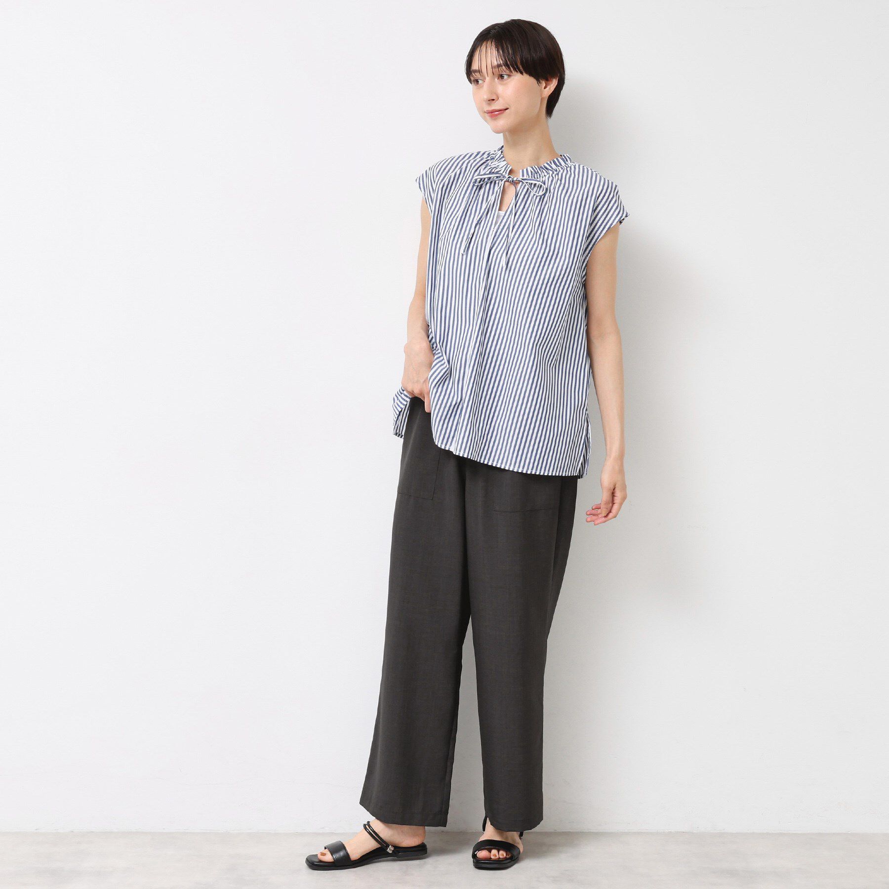 Dessin「【ウエストゴム・洗える】アウトポケットワイドパンツ（XS～L）」|その他|