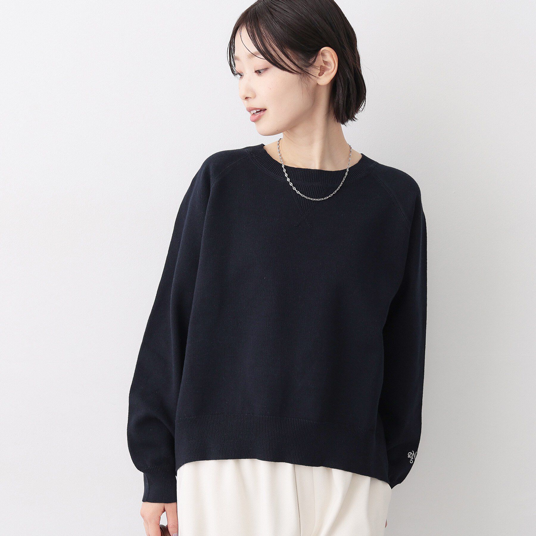 Dessin「【洗える】スウェットライクニット」|ニット・セーター|