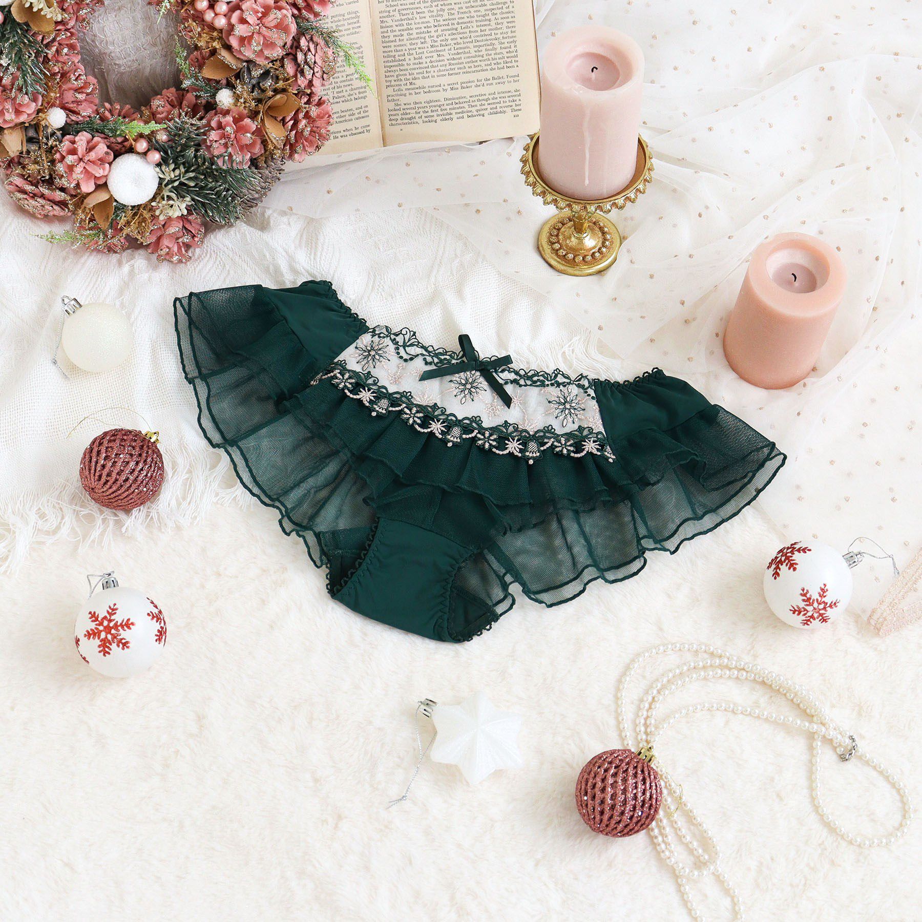 Risa Magli「【ルビー】 フレアショーツ」|インナー|グリーン(022)