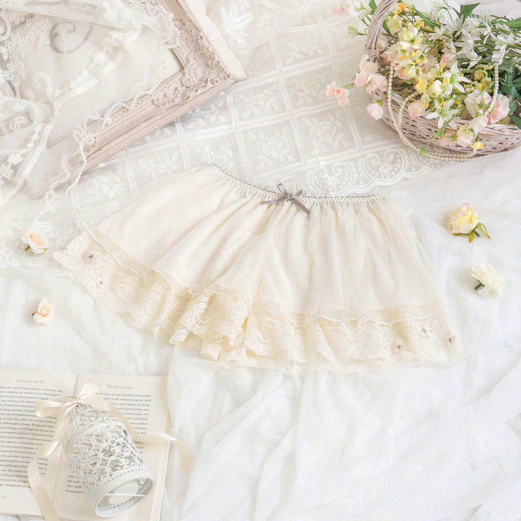 Risa Magli「ラーレ タップパンツ」|インナー|アイボリー(004)