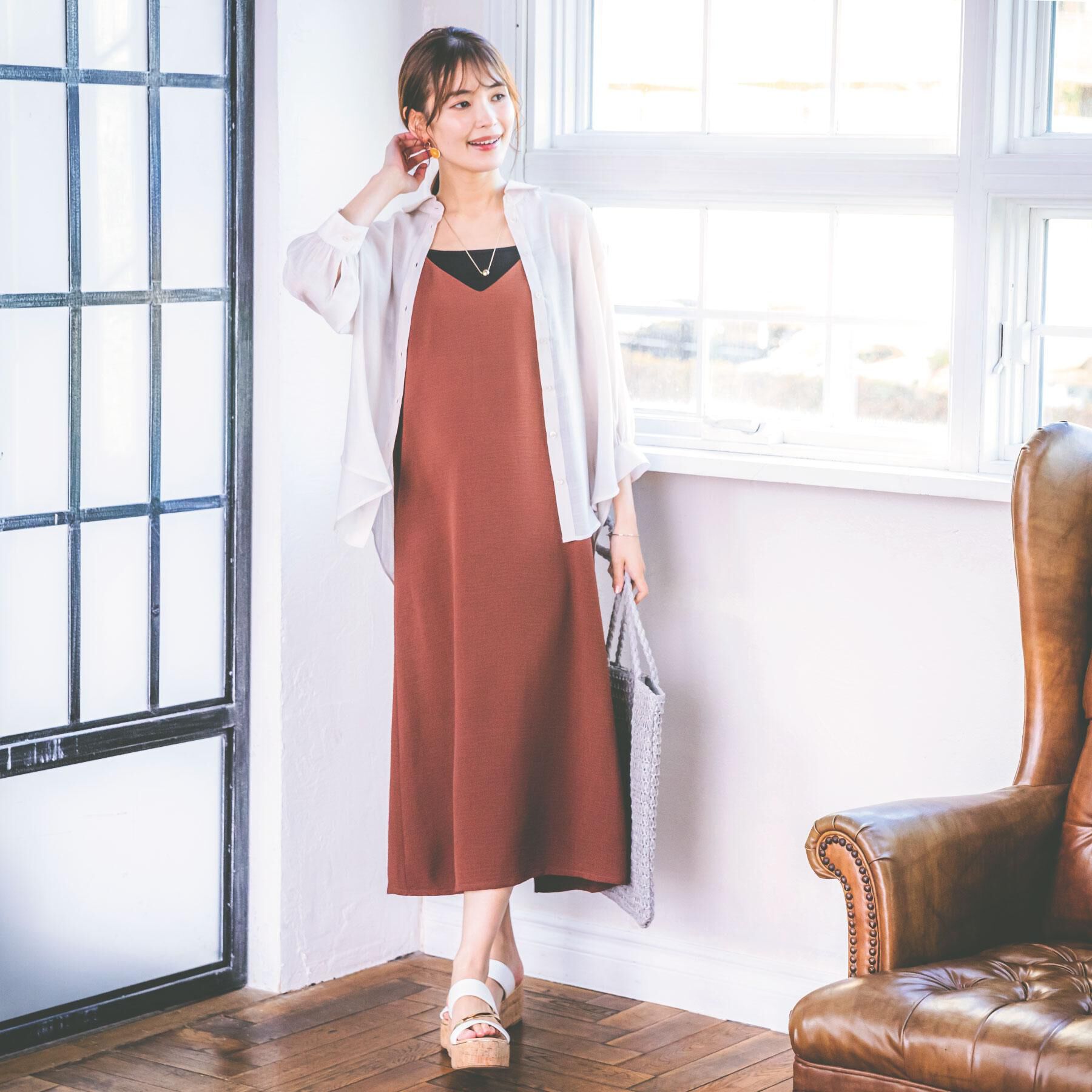 ITS&rsquo;DEMO「【手洗い可】シアーシャツ」|シャツ・ブラウス|