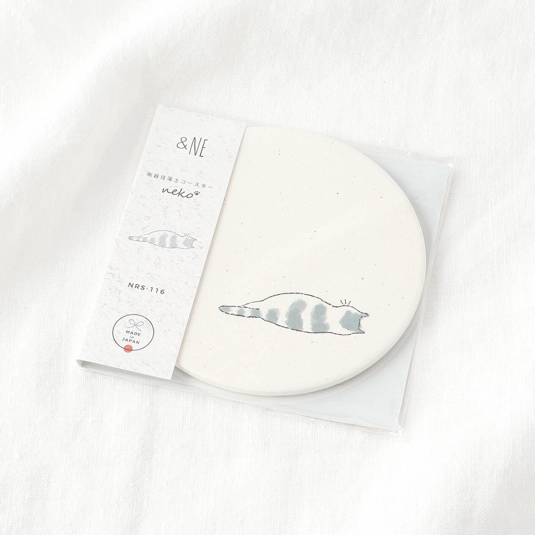 212 KITCHEN STORE「陶器珪藻土コースター neko うたたね」|食器・キッチングッズ|