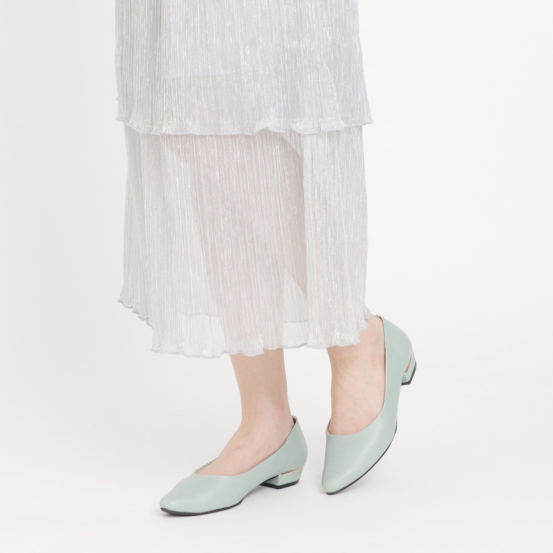 ESPERANZA「《定番》晴雨兼用クッションフラットパンプス」|パンプス|