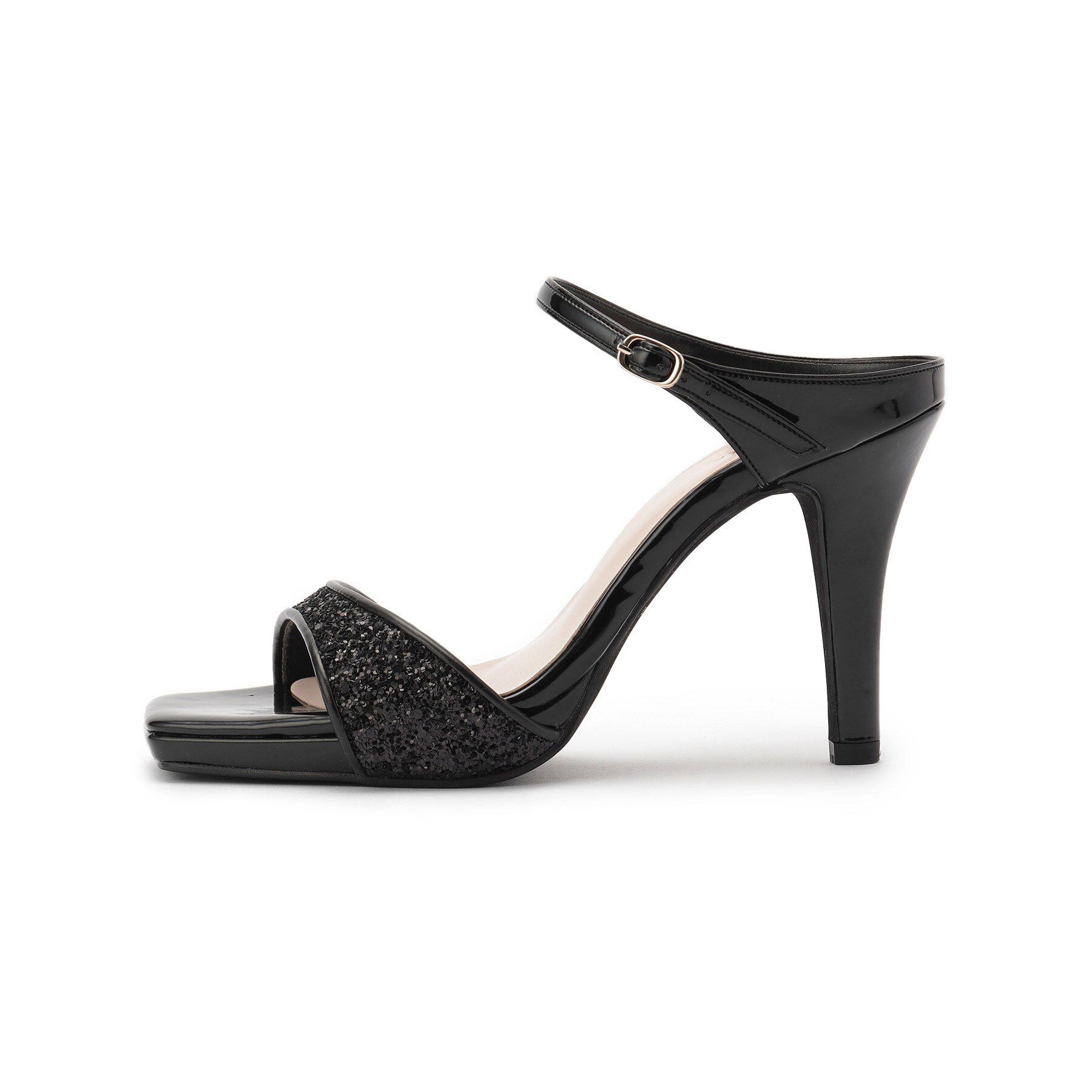 ESPERANZA「スクエアトゥグリッターミュール」|サンダル|