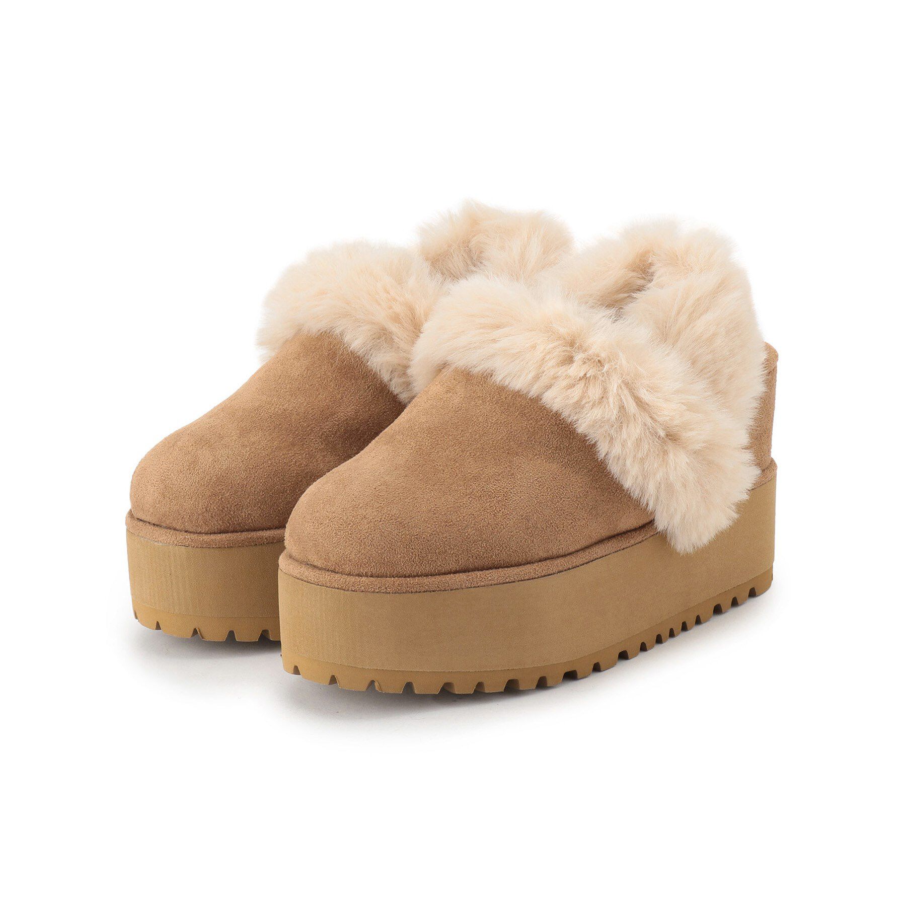 ESPERANZA「厚底2WAYフェイクムートンサボ」|ショートブーツ|