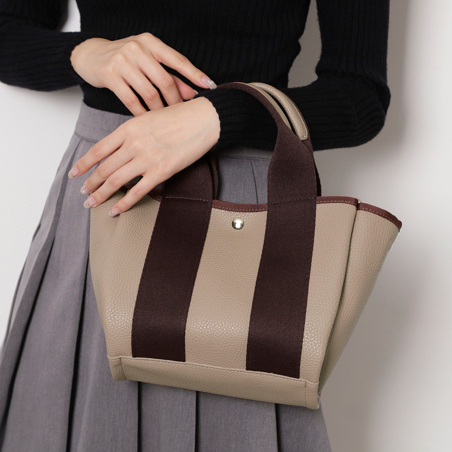 ESPERANZA「ショルダー付き2WAYテープトートバッグ」|トートバッグ|オーク(034)