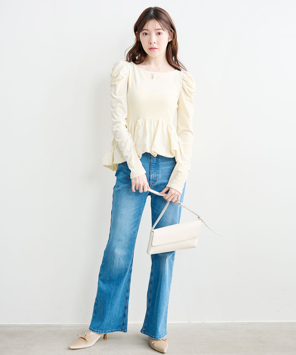 COCO DEAL「スーパーストレッチデニムフレアパンツ」|デニム|