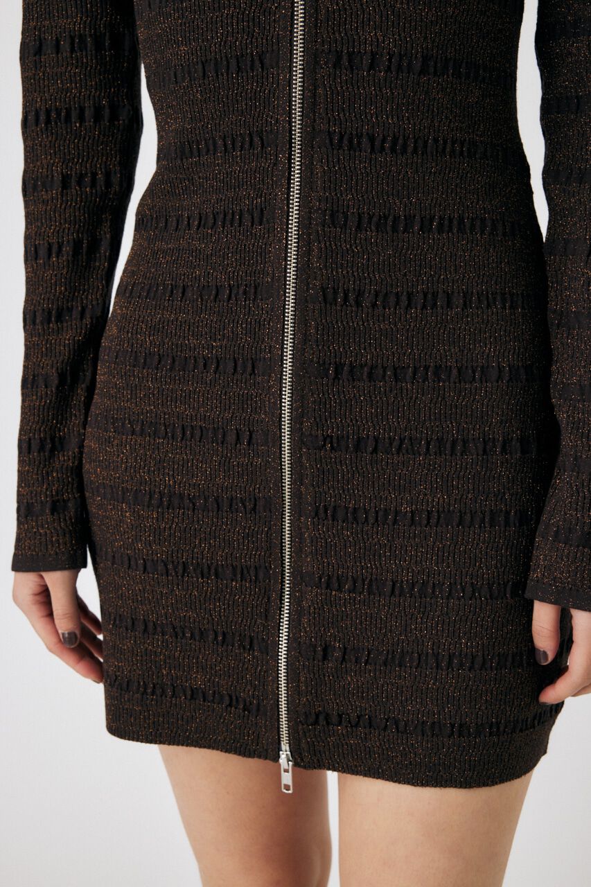 MOUSSY「OPEN STITCH KNIT MINI ドレス」|ワンピース|