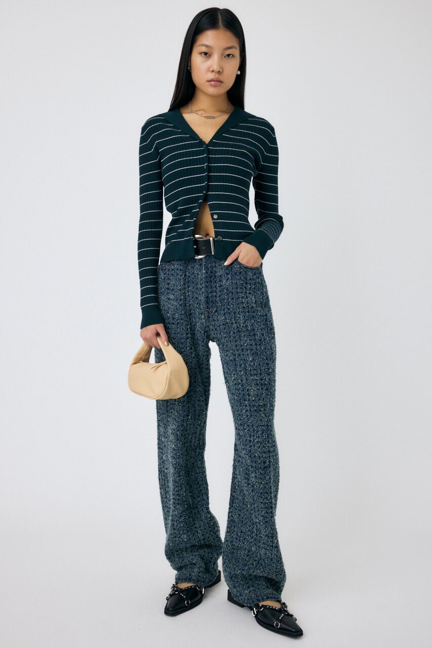 MOUSSY「SAILOR COLLAR ニット カーディガン」|ニット・セーター|