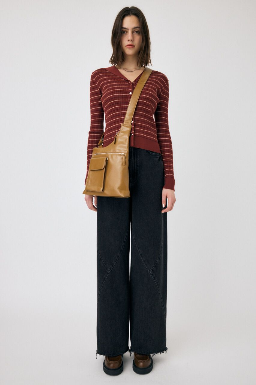 MOUSSY「SAILOR COLLAR ニット カーディガン」|ニット・セーター|