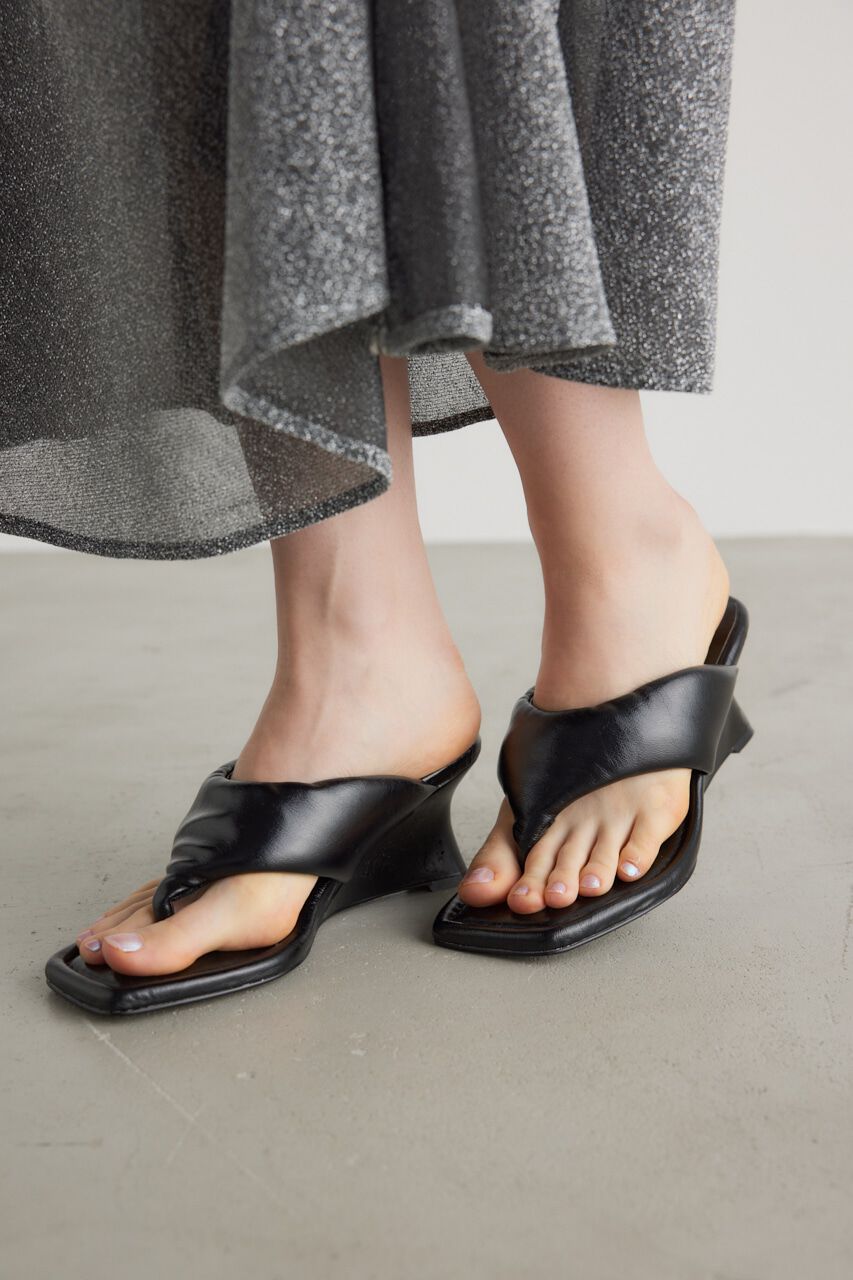 rienda「レディーウェッジトングサンダル」|サンダル|