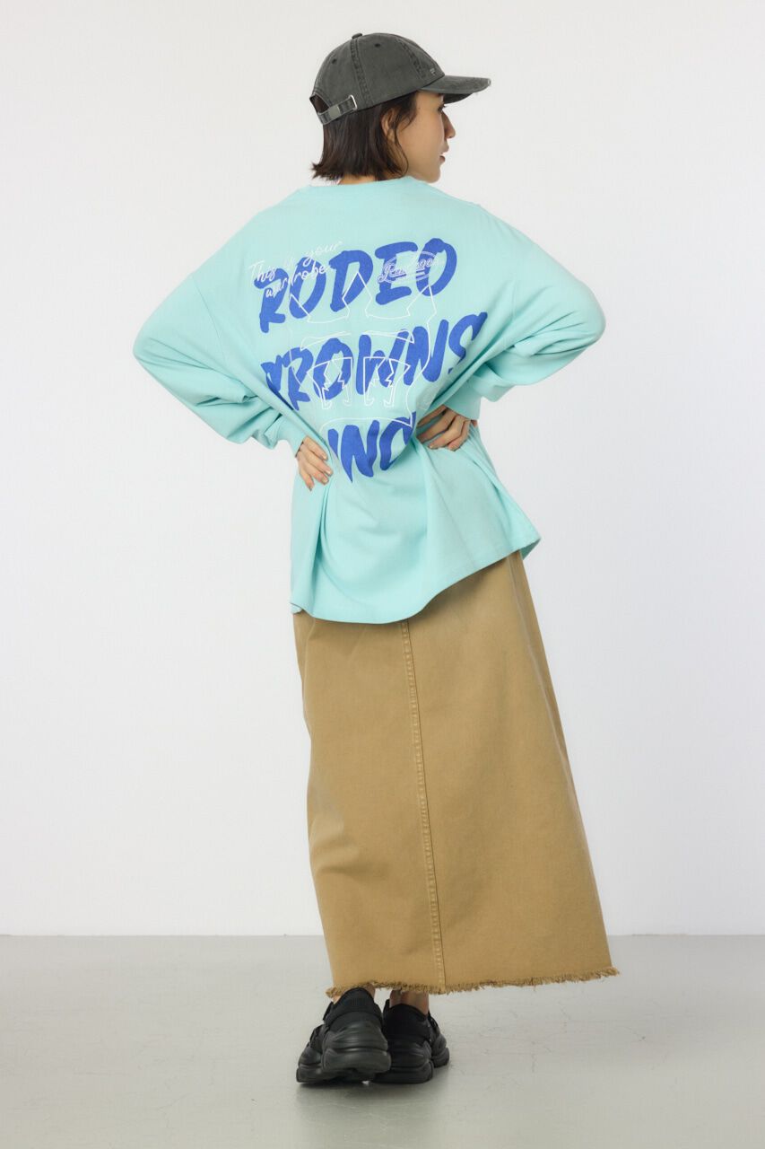 RODEO CROWNS「BACK SKETCH LOGO ロングTシャツ」|Tシャツ・カットソー|