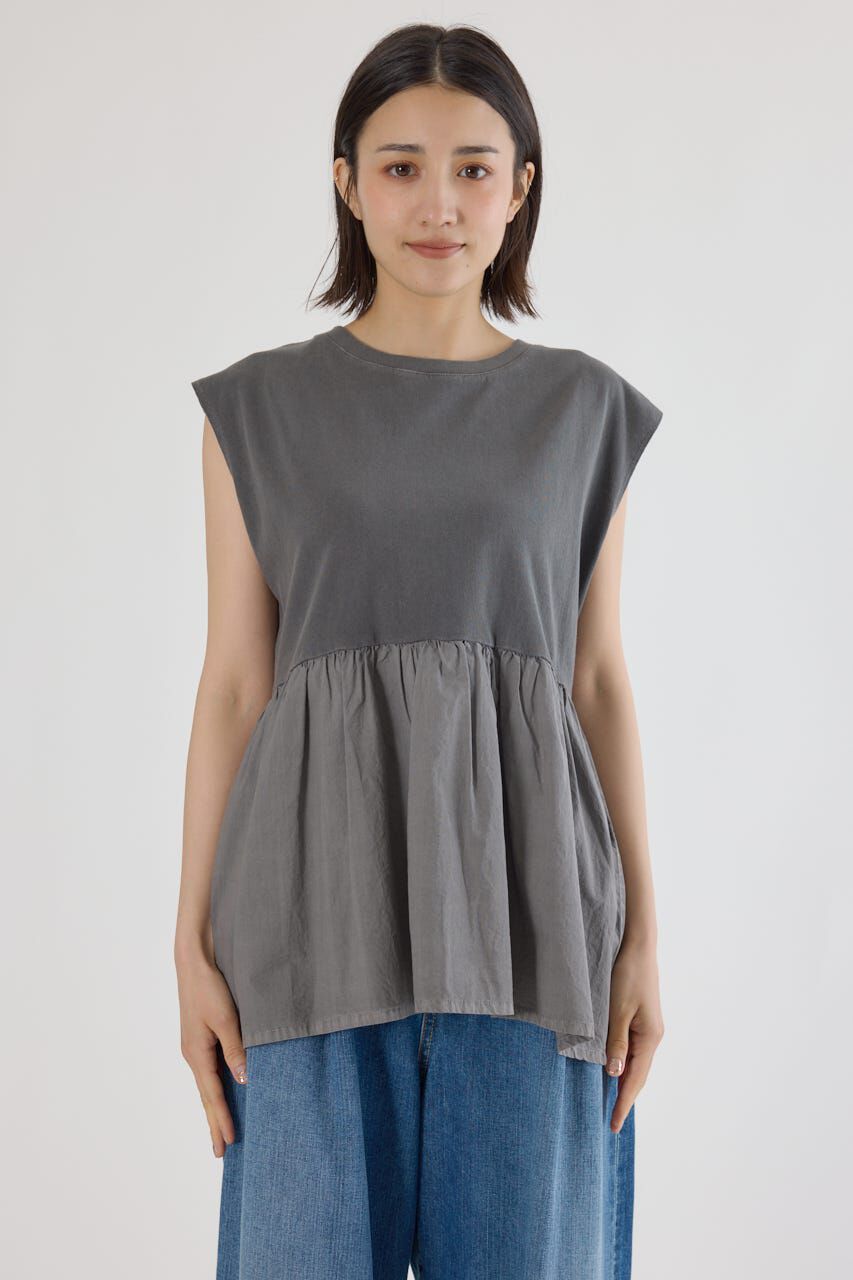 RODEO CROWNS「ピグメント切替フレアタンクトップ」|タンクトップ|