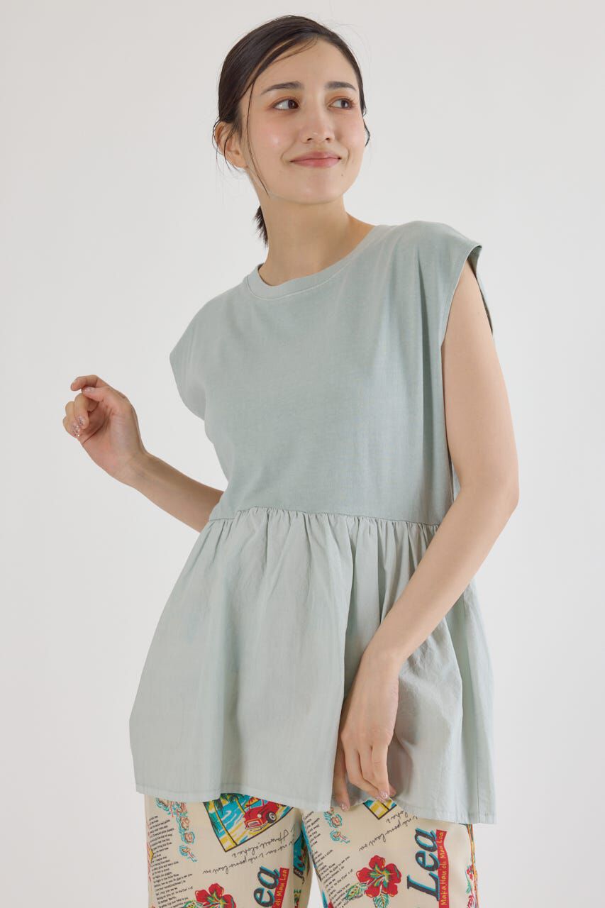 RODEO CROWNS「ピグメント切替フレアタンクトップ」|タンクトップ|