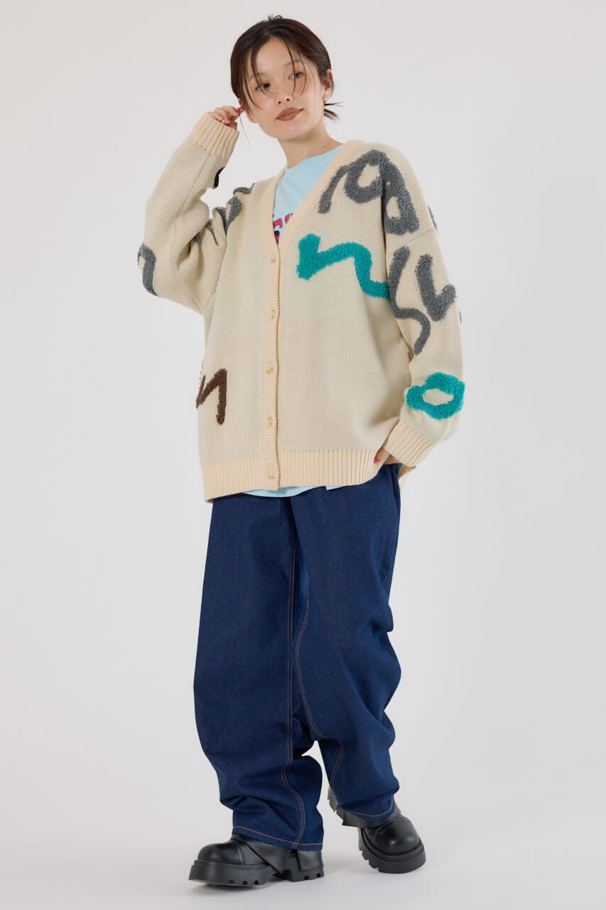 RODEO CROWNS「LETTER LOGOニットカーディガン」|カーディガン|