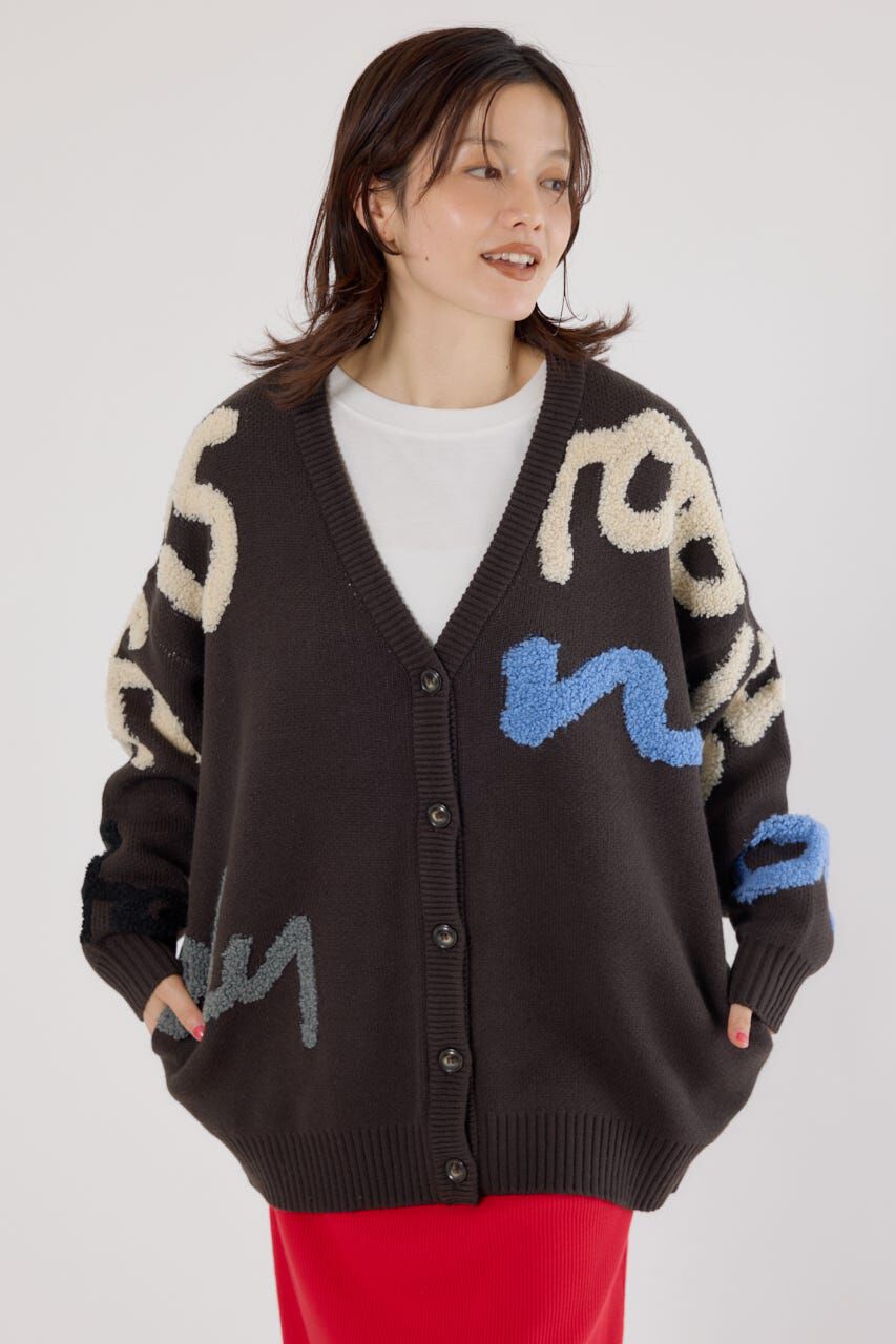 RODEO CROWNS「LETTER LOGOニットカーディガン」|カーディガン|