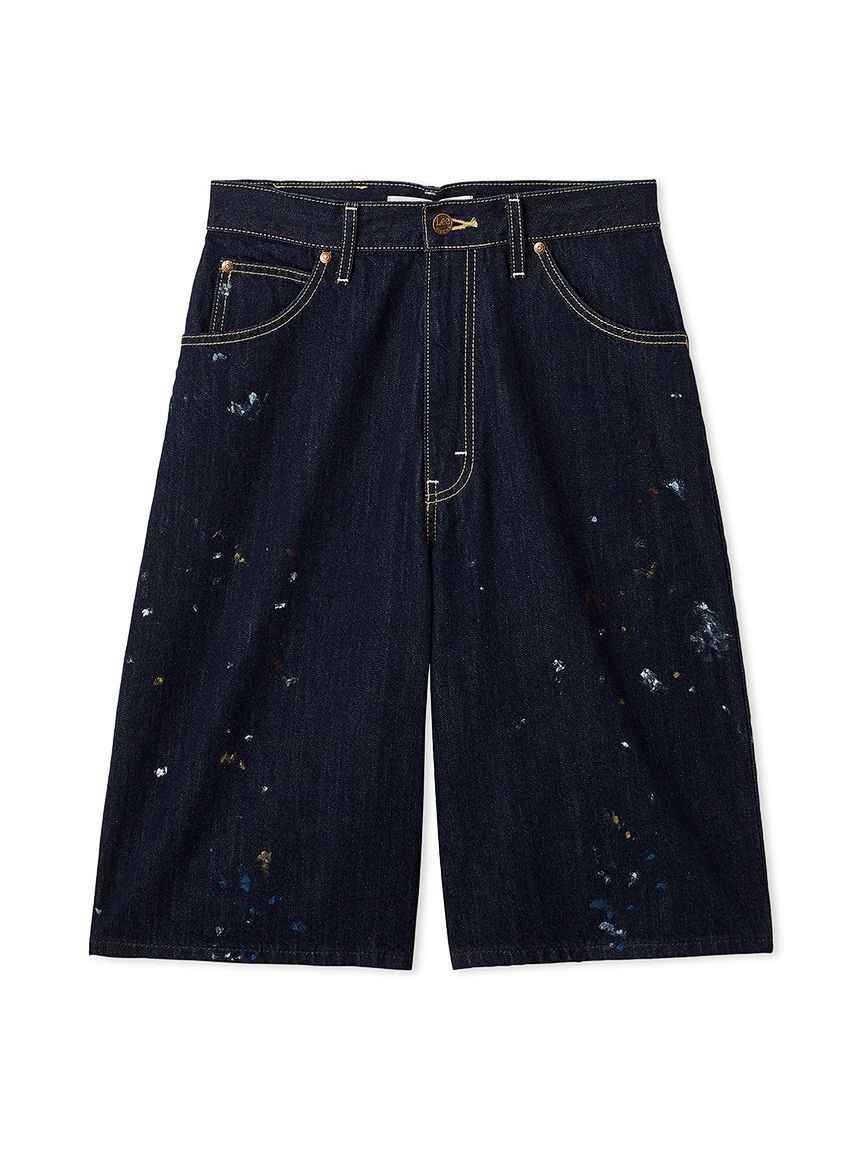 FURFUR「Leeコラボペイントデニムハーフパンツ」|デニム|