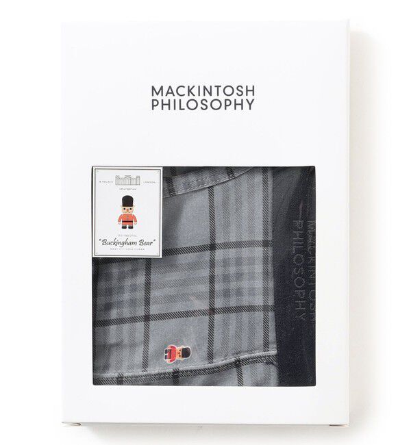 MACKINTOSH PHILOSOPHY「バッキンガムベア＆モノトーンチェック ボクサーパンツ」|その他|チャコールグレー