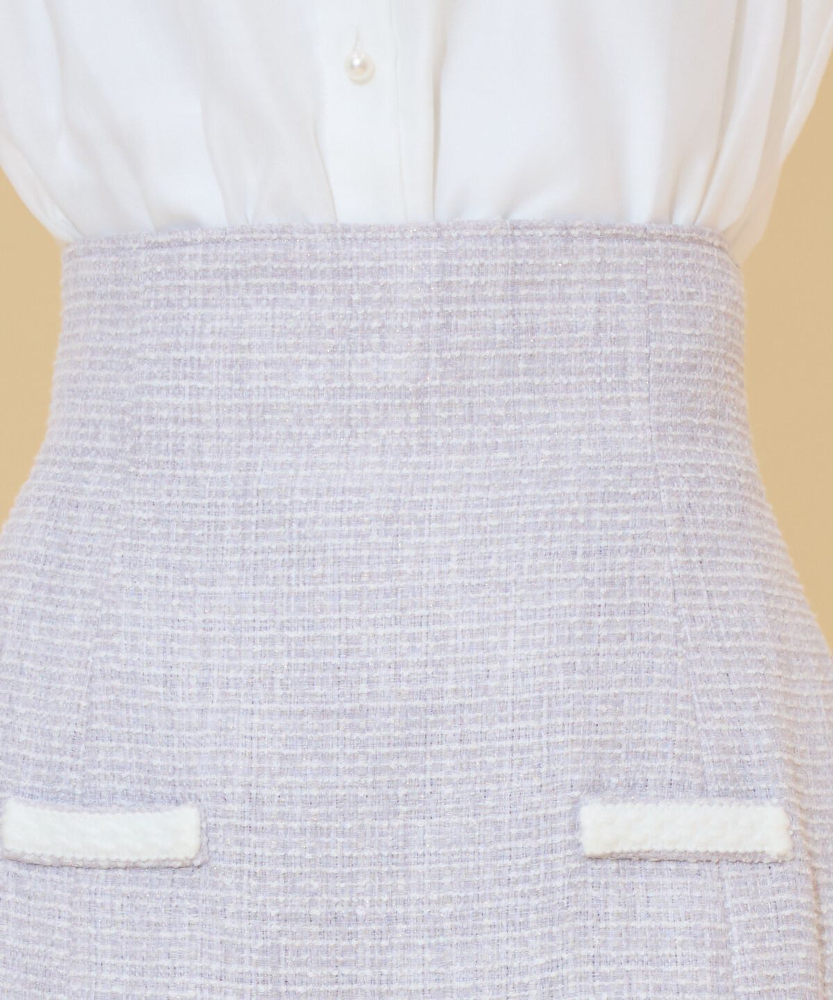 WILLSELECTION「ブレードデザインツイードミニスカート」|フレア|