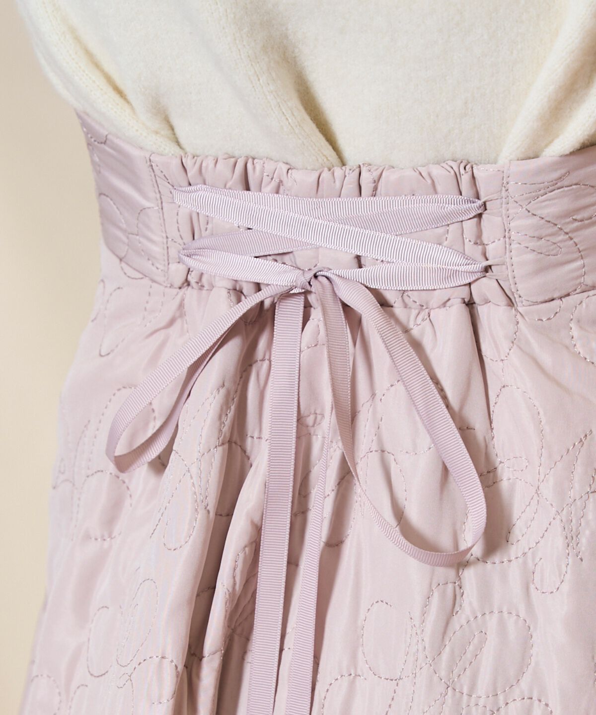 WILLSELECTION「キルティングボリュームフレアスカート」|フレア|