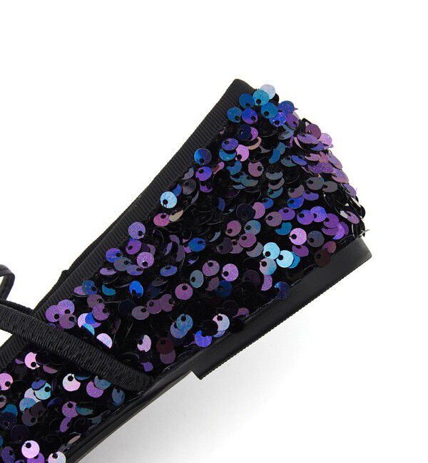 SY UNITED ARROWS「＜SY＞スパンコールバレエ フラット10●&uarr;」|バレエシューズ|