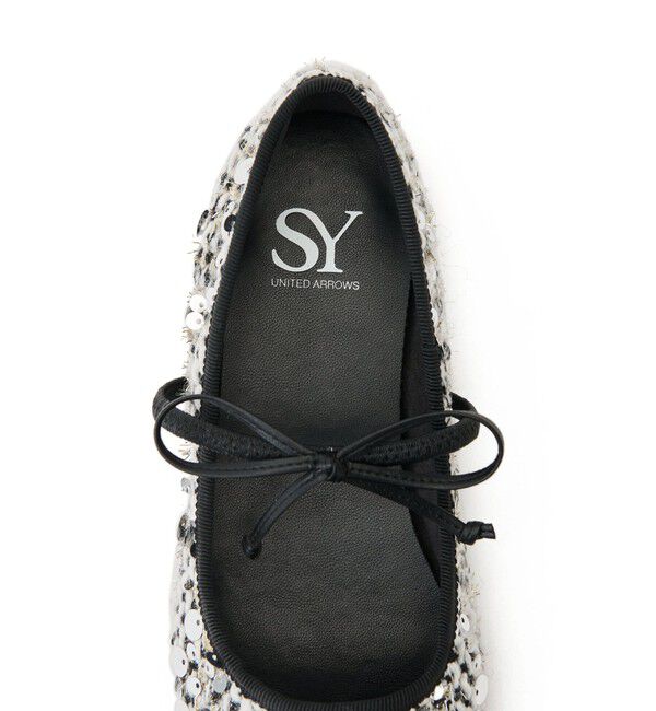 SY UNITED ARROWS「＜SY＞スパンコールバレエ フラット10●&uarr;」|バレエシューズ|