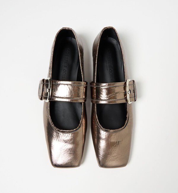 ODETTE E ODILE「ワイドベルトメリージェーンフラット20&uarr;」|パンプス|SILVER