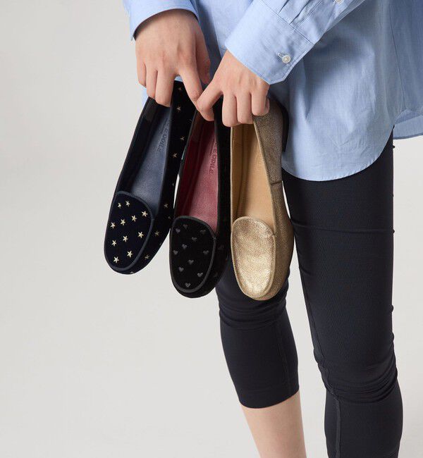 ODETTE E ODILE「ラウンドモカ フラット15&uarr;」|モカシン|