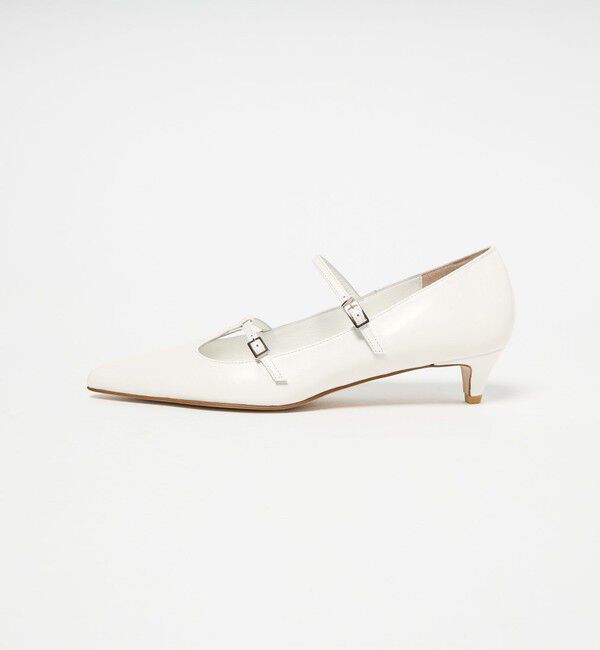 ODETTE E ODILE「T-2ストラップ パンプス35&uarr;」|パンプス|WHITE