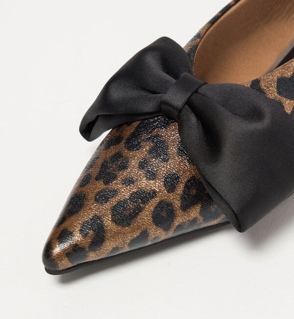 SY UNITED ARROWS「＜SY＞ポインテッド ビッグ リボン フラット10&uarr;」|パンプス|