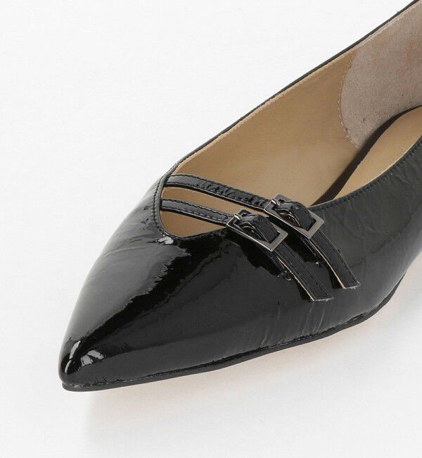 ODETTE E ODILE「ダブルベルトポインテッド フラット10&uarr;」|パンプス|
