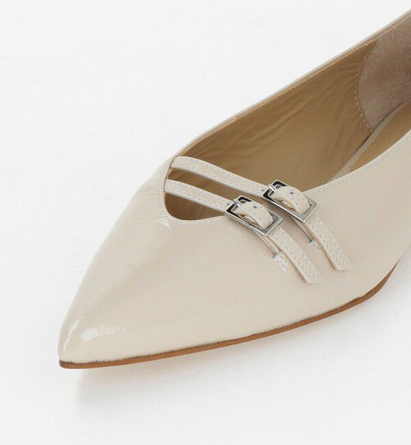 ODETTE E ODILE「ダブルベルトポインテッド フラット10&uarr;」|パンプス|