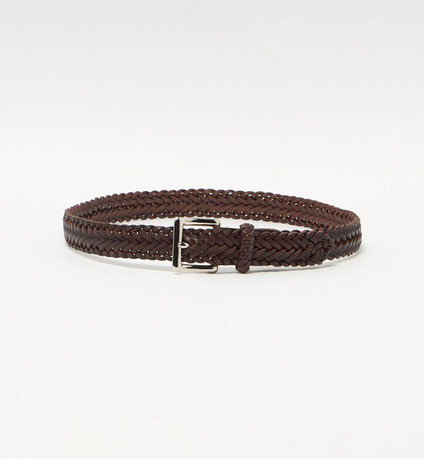UNITED ARROWS「＜BEORMA LEATHER COMPANY＞ P009 34mｍ/メッシュベルト」|ベルト|DK.BROWN