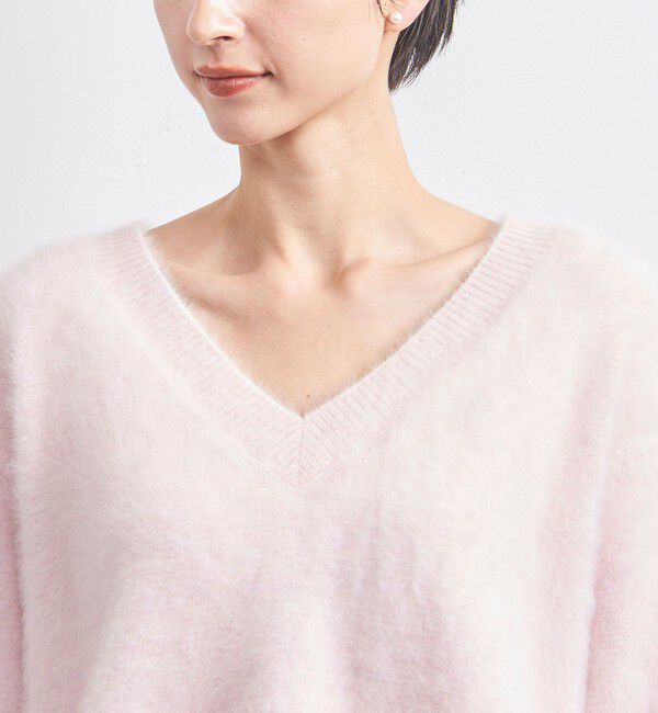 UNITED ARROWS「フォックス カシミヤ Vネック ニット」|ニット・セーター|