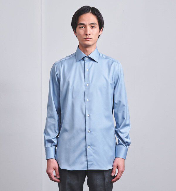 UNITED ARROWS「イージーケア AG ツイル セミワイドカラーシャツ -抗菌防臭-」|シャツ・ブラウス|