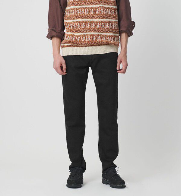 UNITED ARROWS「カイハラデニム ブラック スリムテーパード」|デニム|BLACK