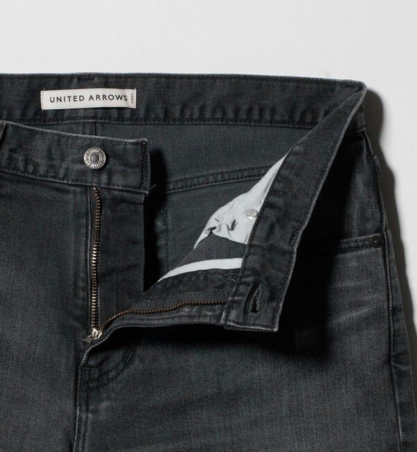 UNITED ARROWS「カイハラデニム ブラック スリムテーパード」|デニム|