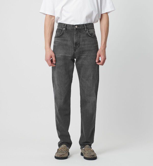 UNITED ARROWS「カイハラデニム ブラック スリムテーパード」|デニム|