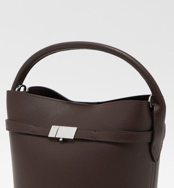 UNITED ARROWS「スクエアメタル バケットバッグ」|トートバッグ|