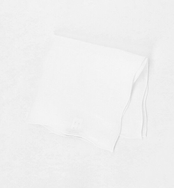 UNITED ARROWS「＜MUNGAI＞ONDA 33x33/ポケットチーフ」|ハンカチ|WHITE