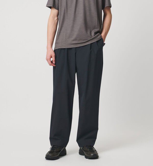UNITED ARROWS「ウェザーコンフォート 2プリーツ バルーン テーパード イージーパンツ 撥水 ストレッチ」|スラックス|