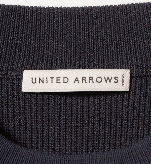 UNITED ARROWS「コットン/ポリエステル アゼ クルーネックニット」|ニット・セーター|